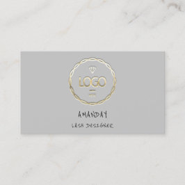 Anpassningsbar Logotyp Social Media QR-kod Guld Gr Visitkort