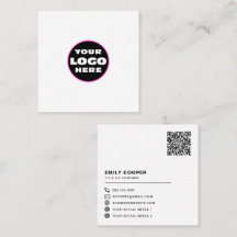 anpassningsbar logotyp social medieikoner QR-kodvi
