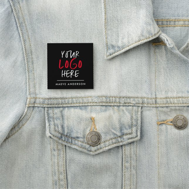 Anpassningsbar Logotyp Stickers | Affärsgren Namnbricka (På plats)