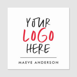 Anpassningsbar Logotyp Stickers | Affärsgren Namnbricka