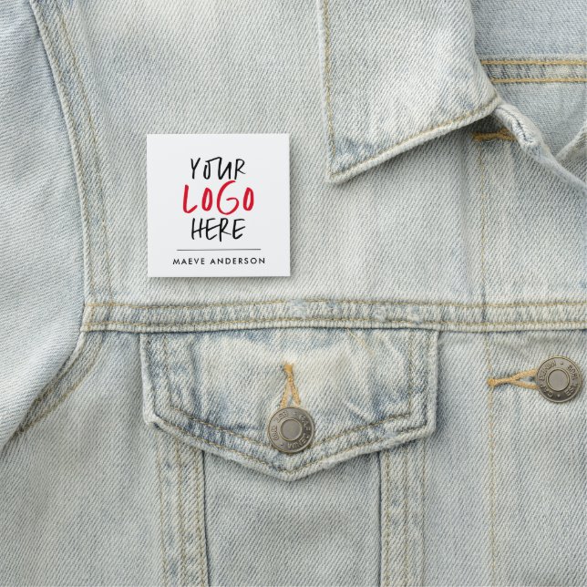 Anpassningsbar Logotyp Stickers | Affärsgren Namnbricka (På plats)