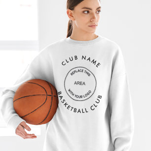 Anpassningsbar Logotyp Stor Basketball Klubb Namn T Shirt