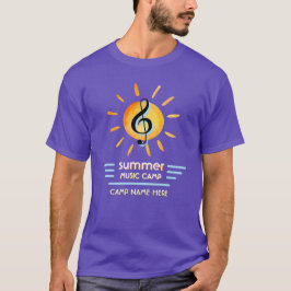 Anpassningsbar Logotyp Summer Music Camp Festival  T Shirt