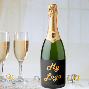 Anpassningsbar-logotyp, svart guld