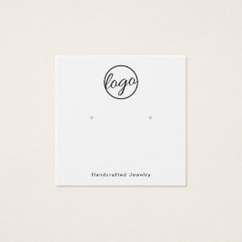 Anpassningsbar Logotyp Svartvitt fyrkantshölje - s Fyrkantigt Visitkort