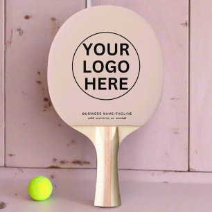 Anpassningsbar Logotyp & text1 Marknad för Rosa Pingisracket
