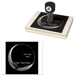 Anpassningsbar Logotyp Text Image Wood Art Rubber Stämpel
