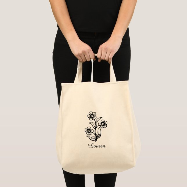 Anpassningsbar Logotyp Tote Bag, Personlig Tote Ba Tygkasse (Framsida (produkt))