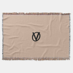ANPASSNINGSBAR LOGOTYP ULL THROW BLANKET FILT