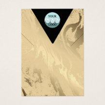 Anpassningsbar logotyp visning av gyllene marmorha