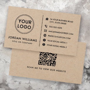 Anpassningsbar logotyp webbplats social mediets mo visitkort