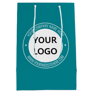 Anpassningsbar Logotypen Text Business Gift Bag