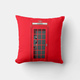 Anpassningsbar London Red Mobil Booth Kudde