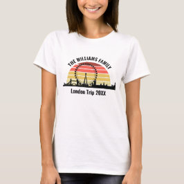 Anpassningsbar London Vacation Sunset Women's T Shirt