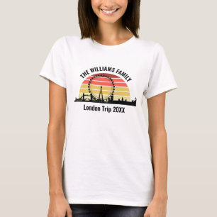 Anpassningsbar London Vacation Sunset Women's T Shirt