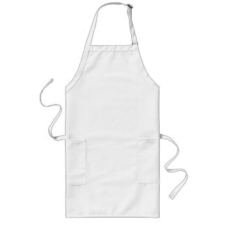 Anpassningsbar Long Apron Långt Förkläde