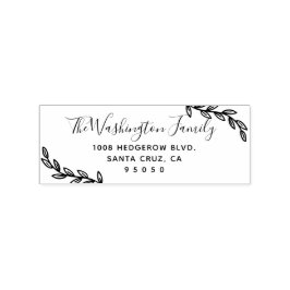 Anpassningsbar Löv och  för skriptfamiljen Namn Re Stämpel