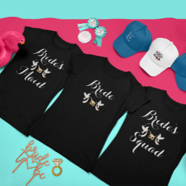 Anpassningsbar Lovey Dovey Batchelorette Bride Scr T Shirt