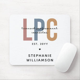 Anpassningsbar LPC Licensed Professionell Counselo Musmatta