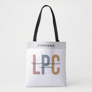 Anpassningsbar LPC Licensed Professionell Counselo Tygkasse