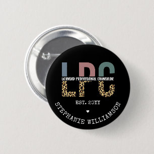 Anpassningsbar LPC-licensierad Professionell Couns Knapp