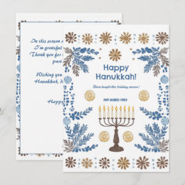 Anpassningsbar Luminous Festival of Ljus Julkort