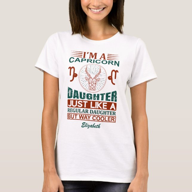 Anpassningsbar Lusnyj, jag är Capricorn Daught Zod T Shirt (Framsida)