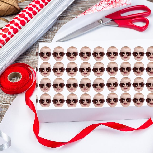 Anpassningsbar Lustigt fotofödelsedag och Novelty  Presentpapper (Skapare uppladdad)