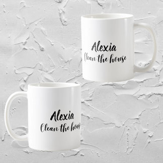 Anpassningsbar Lustigt " Rensa huset" Sarkastic Ma Kaffemugg