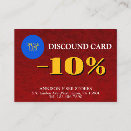 Anpassningsbar Luxury Business Rabattkort