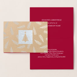 Anpassningsbar Luxury för hälsningar Folierat Kort