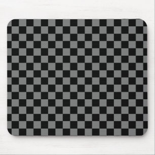 Anpassningsbar Luxury Grått/Black Checkated Mouse Musmatta