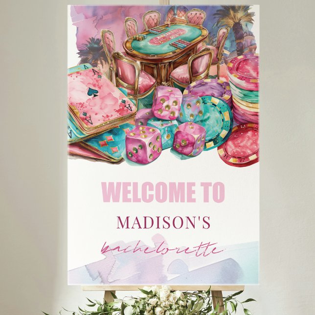 Anpassningsbar Luxury Las Vegas Bachelorette Välko Poster (Skapare uppladdad)
