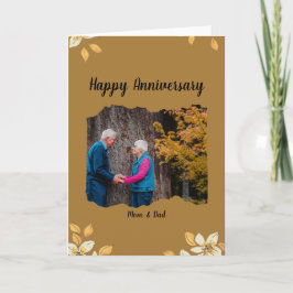 Anpassningsbar Lycklig-årsjubileum-gratulationskor Kort