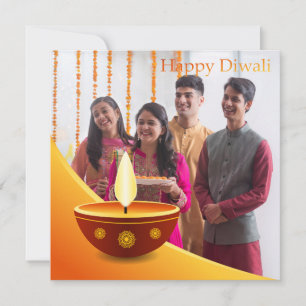 Anpassningsbar Lycklig Diwali Festival of Light Fa Julkort
