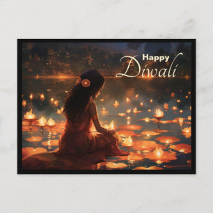 Anpassningsbar 🤩 Lycklig Diwali Vykort