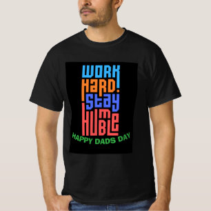 Anpassningsbar LYCKLIG PAPPOR DAGS Tshirt För hårt T Shirt