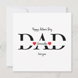 Anpassningsbar Lycklig-platta kort för Fars dag me