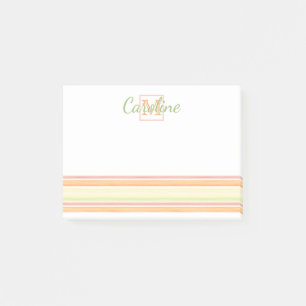 Anpassningsbar Lycklig Sunny Summer Watercolor Art Post-it Block