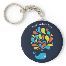 Anpassningsbar Lycklig Whale Kids Tecknad