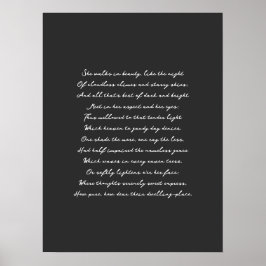 Anpassningsbar Lyrics Print, Sång Lyrics Art Poste Poster