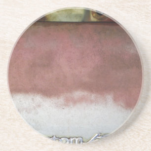 anpassningsbar lyxie rosa och vit underlägg sandsten