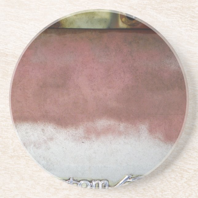 anpassningsbar lyxie rosa och vit underlägg sandsten (Framsidan)