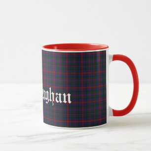 Anpassningsbar MacCaughan Scottish Klan Tartan Pla Mugg