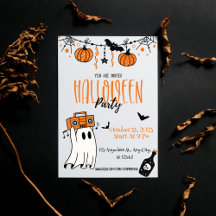 Anpassningsbar-Made Halloween-inbjudningar till en