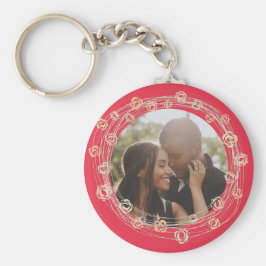 Anpassningsbar Made Photo Personlig Flower Framewo Nyckelring