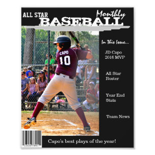 Anpassningsbar Magazine Cover for Sports Fototryck