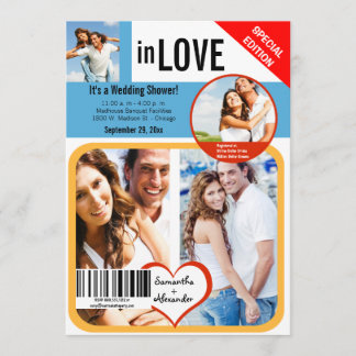 Anpassningsbar Magazine Stil Möhippa Inbjudan