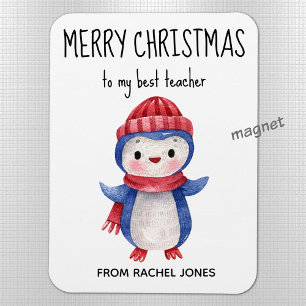 Anpassningsbar Magnet Best Teacher God jul