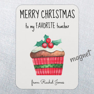Anpassningsbar Magnet Favorite Teacher God jul